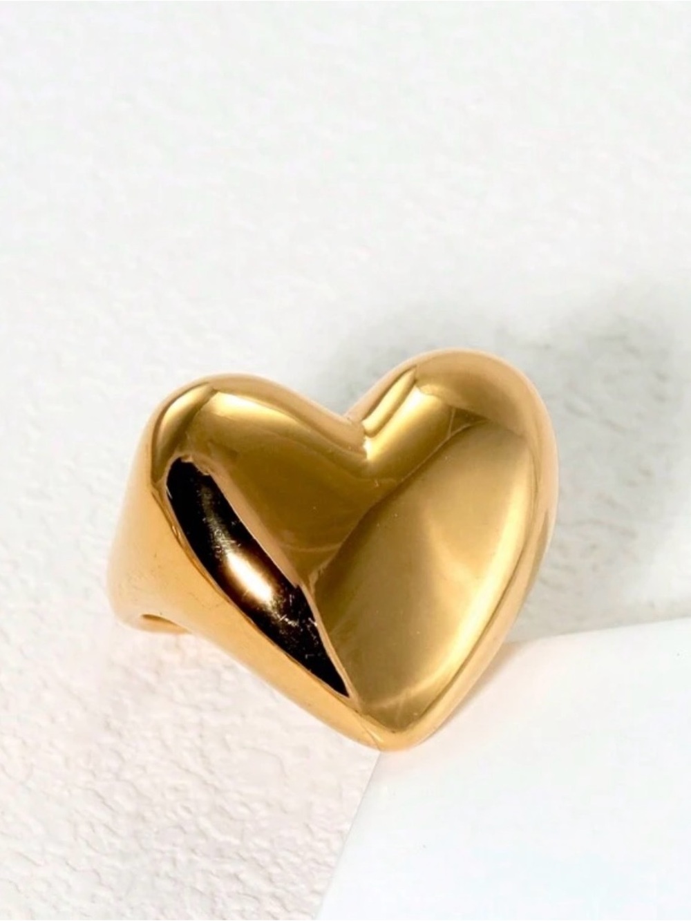 Designer Look Heart Statement Ring - Picture 3 of 3